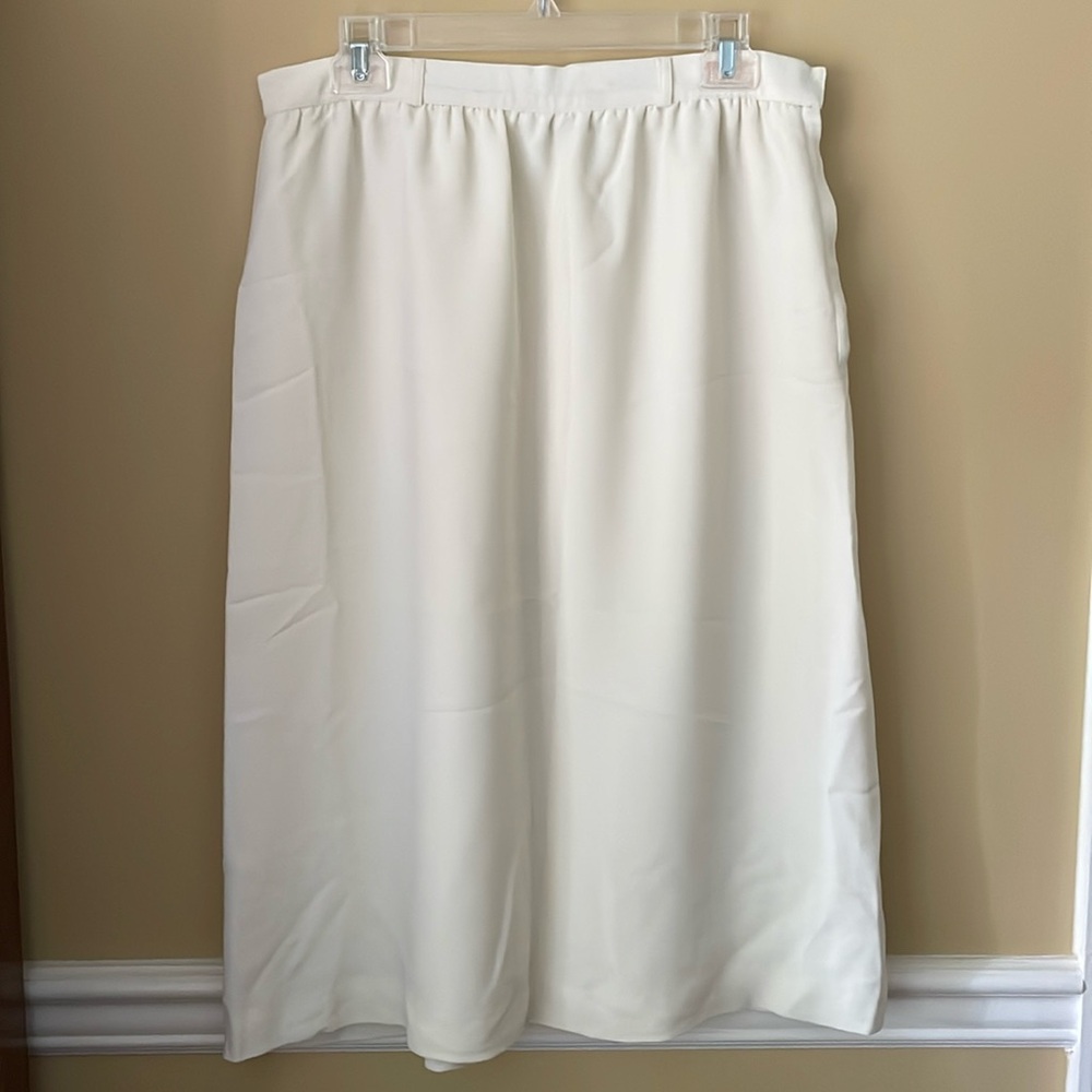 Weathervane midi cream skirt